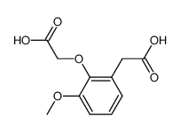 (2-carboxymethoxy-3-methoxy-phenyl)-acetic acid Structure