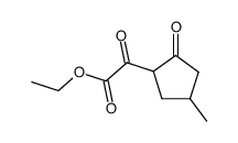 (4-methyl-2-oxo-cyclopentyl)-glyoxylic acid ethyl ester结构式