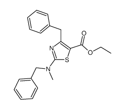 ethyl 4-benzyl-2-(N-benzyl-N-methylamino)thiazole-5-carboxylate Structure