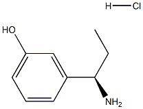 3-((1R)-1-AMINOPROPYL)PHENOL HYDROCHLORIDE结构式