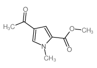 4-乙酰基-1-甲基-1H-吡咯-2-羧酸甲酯结构式