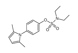 N,N-diethyl 4-(2,5-dimethylpyrrol-1-yl)phenyl O-sulfamate结构式