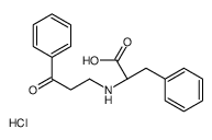 N-(3-Oxo-3-phenylpropyl)-L-phenylalanine hydrochloride (1:1)结构式