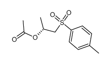 acetic acid (R)-2-(4-methylphenyl)sulfonyl-1-methyl-ethyl ester结构式