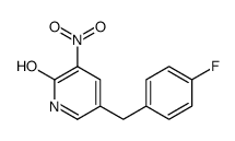 5-[(4-fluorophenyl)methyl]-3-nitro-1H-pyridin-2-one Structure