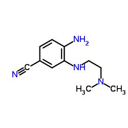 4-Amino-3-{[2-(dimethylamino)ethyl]amino}benzonitrile结构式