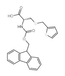 (R)-2-(Fmoc-氨基)-3-(噻吩-2-甲基磺酰基)-丙酸结构式