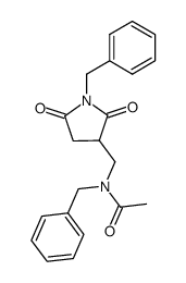 3-<(N-acetyl-N-benzylamino)methyl>-1-benzyl-2,5-pyrrolidinedione Structure