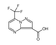 7-(trifluoromethyl)pyrazolo[1,5-a]pyrimidine-3-carboxylic acid structure