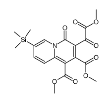 3-Methoxalyl-4-oxo-7-(trimethylsilyl)-4H-chinolizin-1,2-dicarbonsaeure-dimethylester Structure