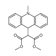 dimethyl 2-(10-methyl-9,10-dihydroacridin-9-yl)malonate Structure