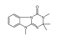 2,2,3,10-tetramethyl-[1,3,5]triazino[1,2-a]benzimidazol-4-one Structure