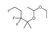 4-(1-ethoxyethoxy)-3,3-difluoro-1-iodo-4-methylpentane结构式