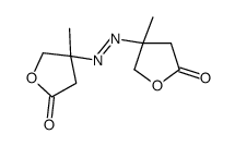 4-methyl-4-[(3-methyl-5-oxooxolan-3-yl)diazenyl]oxolan-2-one Structure