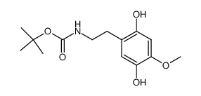 1-(2,5-dihydroxy-4-methoxyphenyl)-2-<(tert-butoxycarbonyl)amino>ethane结构式
