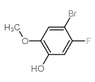 4-溴-5-氟-2-甲氧基苯酚结构式