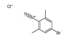 4-bromo-2,6-dimethylbenzenediazonium,chloride结构式