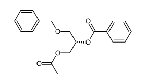 Benzoic acid (S)-2-acetoxy-1-benzyloxymethyl-ethyl ester结构式