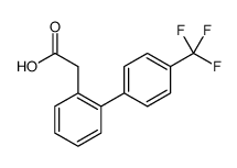 [1,1'-Biphenyl]-2-acetic acid, 4'-(trifluoromethyl)结构式