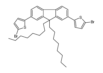 2-bromo-5-[7-(5-bromothiophen-2-yl)-9,9-dioctylfluoren-2-yl]thiophene Structure