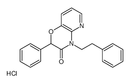 2-phenyl-4-(2-phenylethyl)pyrido[3,2-b][1,4]oxazin-3-one,hydrochloride结构式