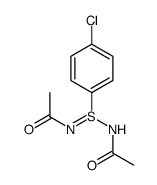 N-[N-acetyl-S-(4-chlorophenyl)sulfinimidoyl]acetamide Structure