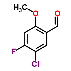 5-Chloro-4-fluoro-2-methoxybenzaldehyde Structure