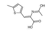 2-acetamido-3-(5-methylthiophen-2-yl)prop-2-enoic acid结构式
