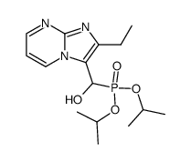 <(2-Ethylimidazo<1,2-a>pyrimidin-3-yl)hydroxymethyl>phosphonsaeure-diisopropylester结构式