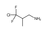 3-chloro-3,3-difluoro-2-methylpropan-1-amine结构式