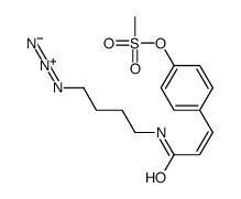 [4-[3-(4-azidobutylamino)-3-oxoprop-1-enyl]phenyl] methanesulfonate结构式