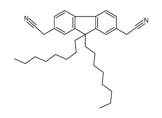 2-[7-(cyanomethyl)-9,9-dioctylfluoren-2-yl]acetonitrile结构式