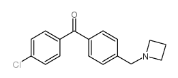 4-AZETIDINOMETHYL-4'-CHLOROBENZOPHENONE structure