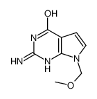 2-amino-7-(methoxymethyl)-1H-pyrrolo[2,3-d]pyrimidin-4-one结构式