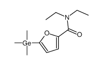 N,N-diethyl-5-trimethylgermylfuran-2-carboxamide结构式