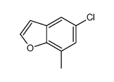 5-chloro-7-methyl-1-benzofuran结构式