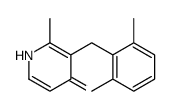 3-[(2,6-dimethylphenyl)methyl]-2-methyl-1H-pyridin-4-one结构式