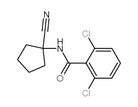 2,6-dichloro-N-(1-cyanocyclopentyl)benzamide Structure