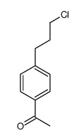 1-[4-(3-chloropropyl)phenyl]ethanone Structure