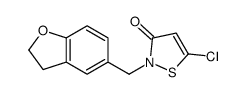 5-chloro-2-(2,3-dihydro-1-benzofuran-5-ylmethyl)-1,2-thiazol-3-one Structure