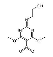 2-[(4,6-dimethoxy-5-nitropyrimidin-2-yl)amino]ethanol Structure