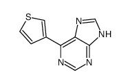 6-thiophen-3-yl-7H-purine结构式