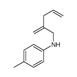 4-methyl-N-(2-methylidenepent-4-enyl)aniline Structure