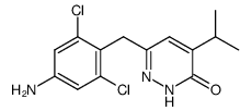 6-(4-amino-2,6-dichlorobenzyl)-4-isopropylpyridazin-3-one结构式