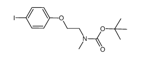 tert-butyl N-methyl-N-[2-(4-iodophenoxy)ethyl]carbamate Structure