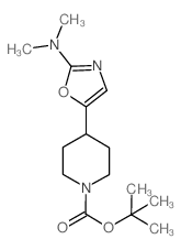 tert-butyl 4-(2-(dimethylamino)oxazol-5-yl)piperidine-1-carboxylate结构式