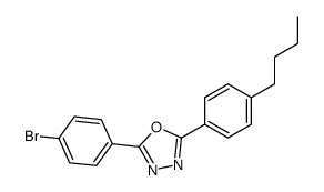 2-(4-bromophenyl)-5-(4-butylphenyl)-1,3,4-oxadiazole结构式