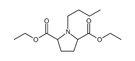 DIETHYL 1-BUTYLPYRROLIDINE-2,5-DICARBOXYLATE structure