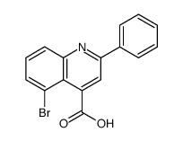 4-Quinolinecarboxylic acid, 5-bromo-2-phenyl结构式