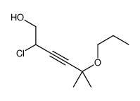 2-chloro-5-methyl-5-propoxyhex-3-yn-1-ol Structure